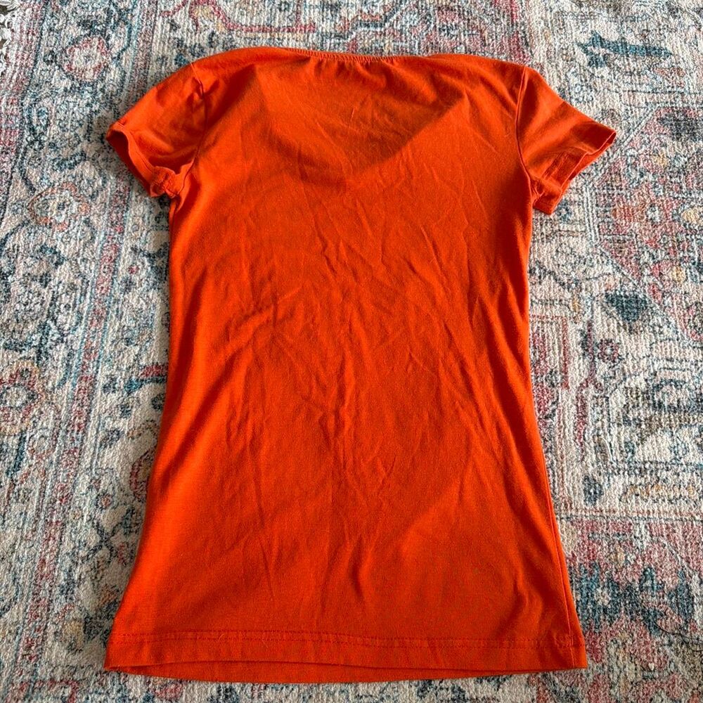 Vintage Y2K Aeropostale orange graphic baby tee - Picture 2 of 4